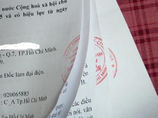 Giáp lai công chứng