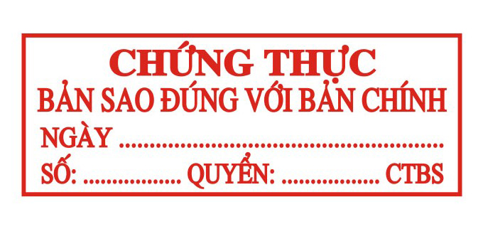 Bản sao chứng thực
